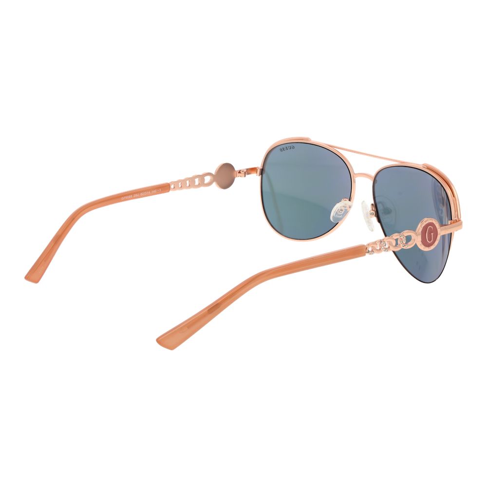 Guess Sonnenbrille aus roségoldfarbenem Metall