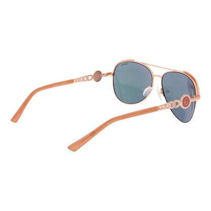 Guess Sonnenbrille aus roségoldfarbenem Metall