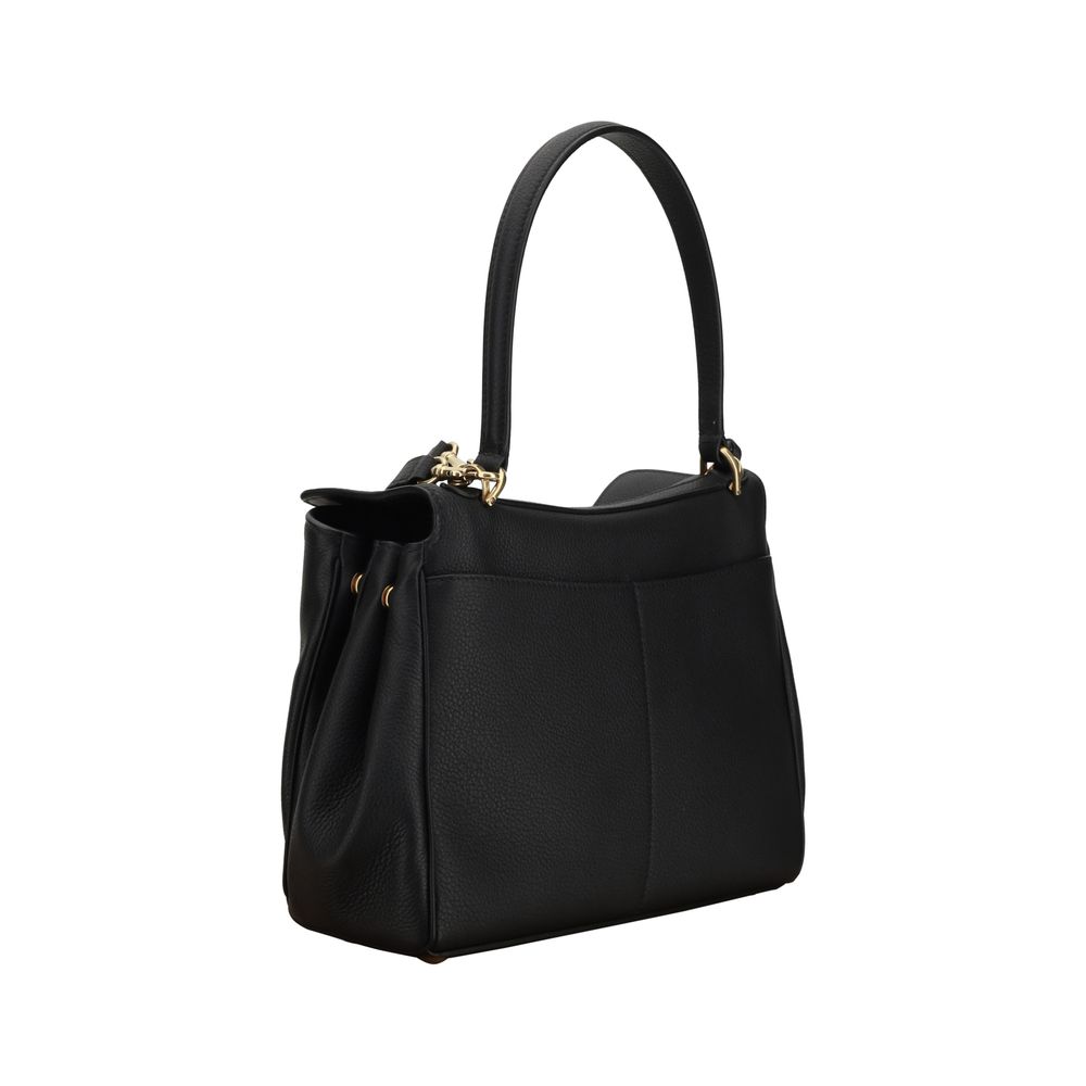 Balenciaga Schultertasche aus schwarzem Kalbsleder Bos Taurus