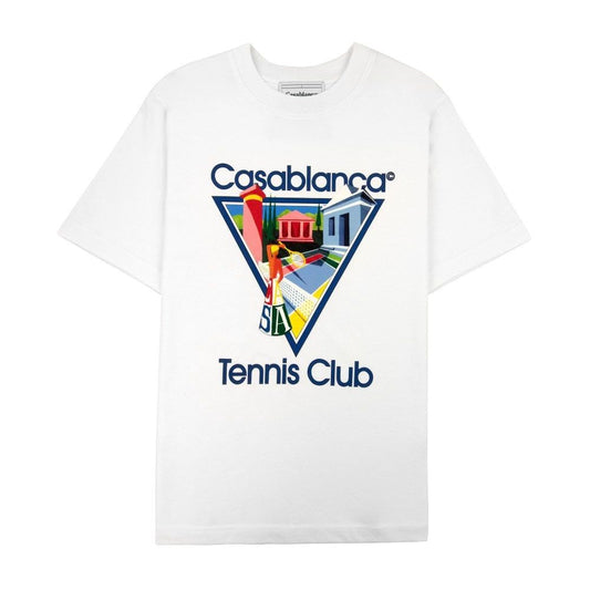 Casablanca Weißes Baumwoll-T-Shirt