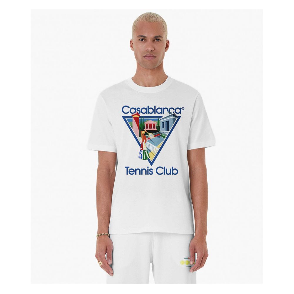 Casablanca Weißes Baumwoll-T-Shirt