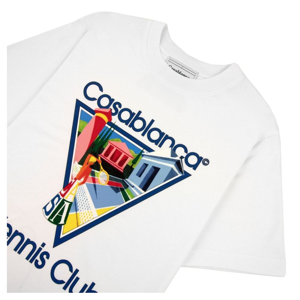 Casablanca Weißes Baumwoll-T-Shirt