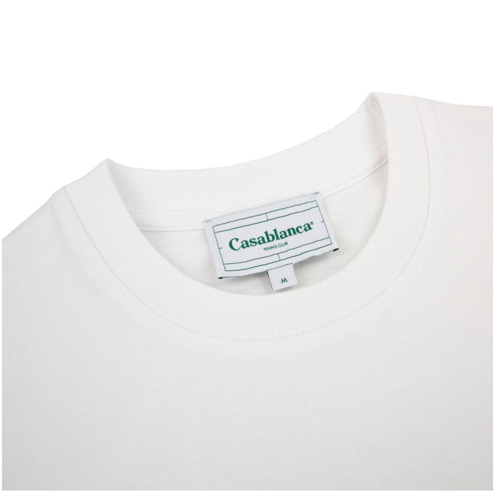 Casablanca Weißes Baumwoll-T-Shirt