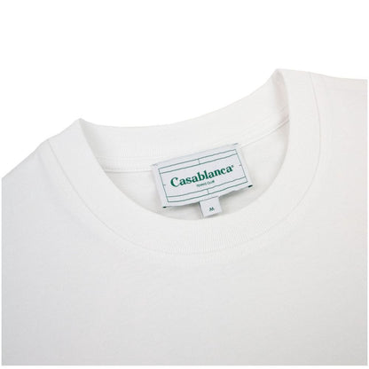 Casablanca Weißes Baumwoll-T-Shirt