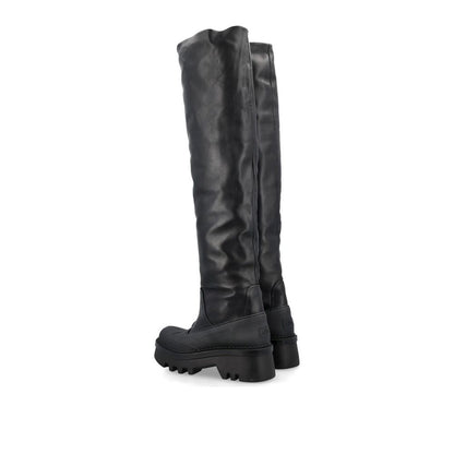 Chloé Black Leather Over The Knee