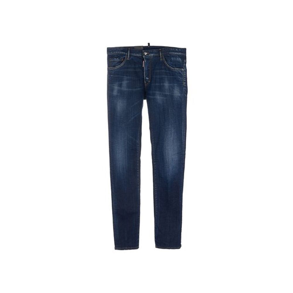 Dsquared² Jeans aus blauem Baumwollstoff in schmaler Passform