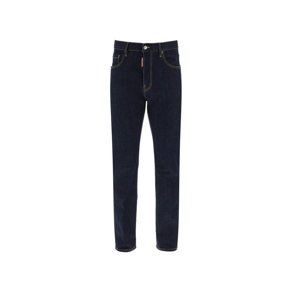 Dsquared² Blaue Baumwoll-Jeans mit geradem Bein