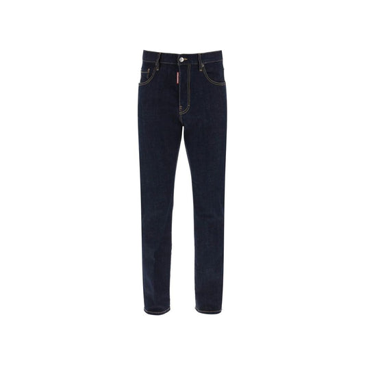Dsquared² Blaue Baumwoll-Jeans mit geradem Bein