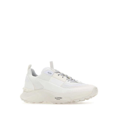 Valentino Garavani – Sportliche Sneakers aus weißem Stoff