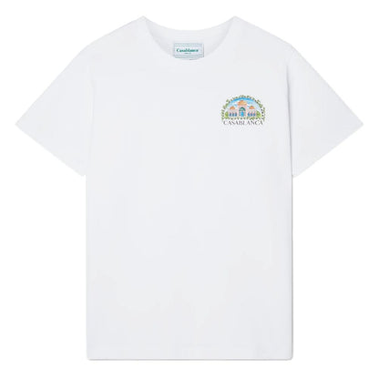 Casablanca Weißes Baumwoll-T-Shirt