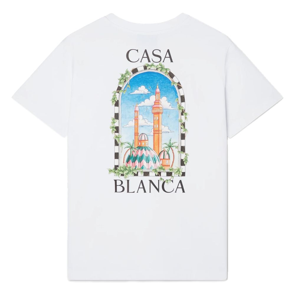 Casablanca Weißes Baumwoll-T-Shirt