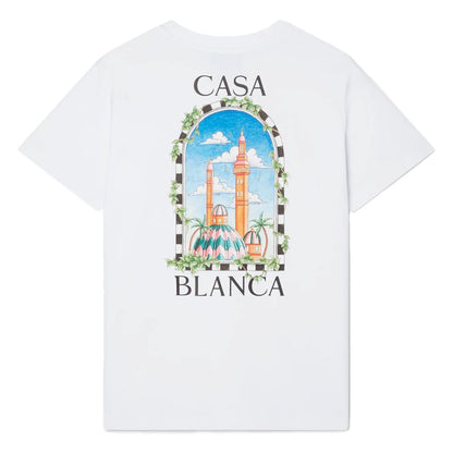 Casablanca Weißes Baumwoll-T-Shirt