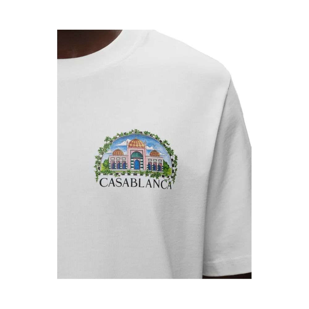 Casablanca Weißes Baumwoll-T-Shirt