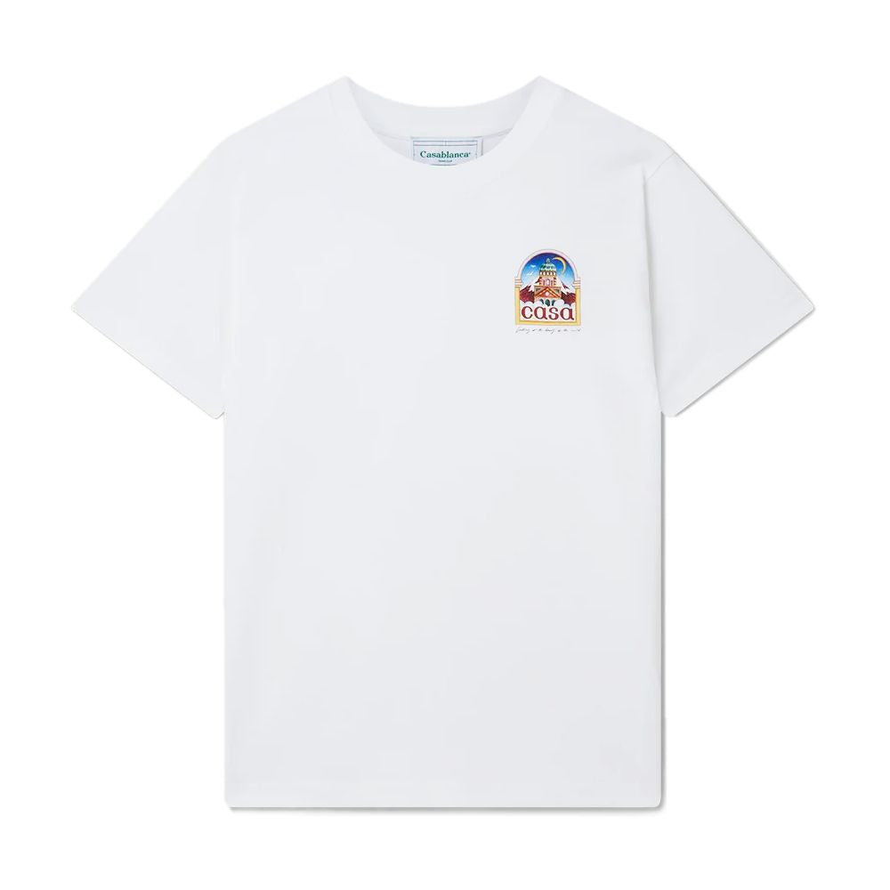 Casablanca Weißes Baumwoll-T-Shirt
