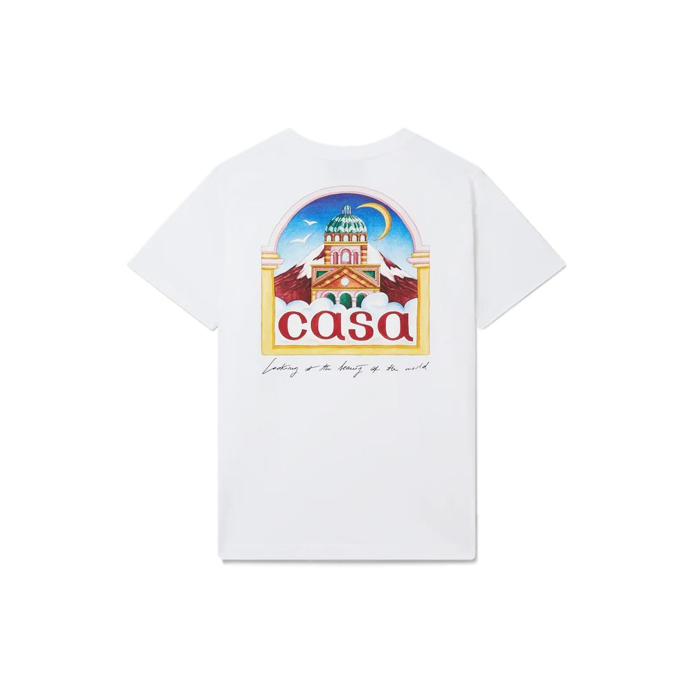 Casablanca Weißes Baumwoll-T-Shirt