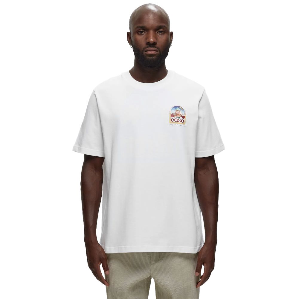 Casablanca Weißes Baumwoll-T-Shirt
