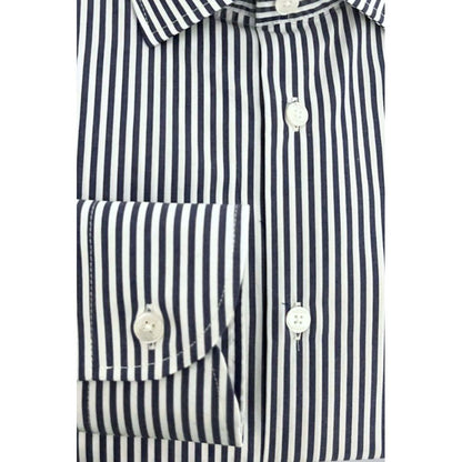 Baldinini Trend Blue Cotton Shirt