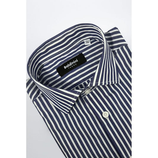 Baldinini Trend Blue Cotton Shirt