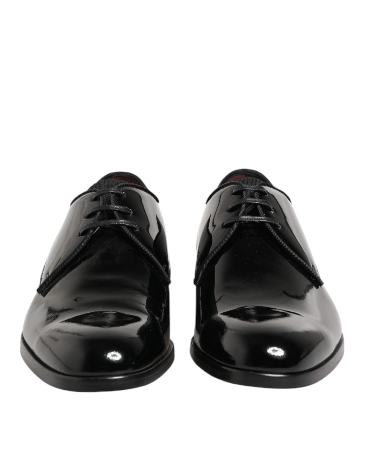 Dolce & Gabbana Schwarze Derby-Schnürschuhe aus Kalbsleder