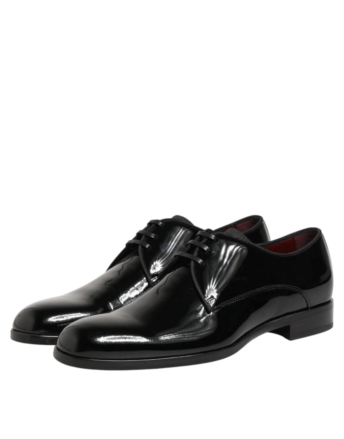 Dolce & Gabbana Schwarze Derby-Schnürschuhe aus Kalbsleder