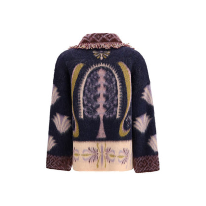 Forte_Forte Multicolor Alpaca Vicugna Pacos Cardigan