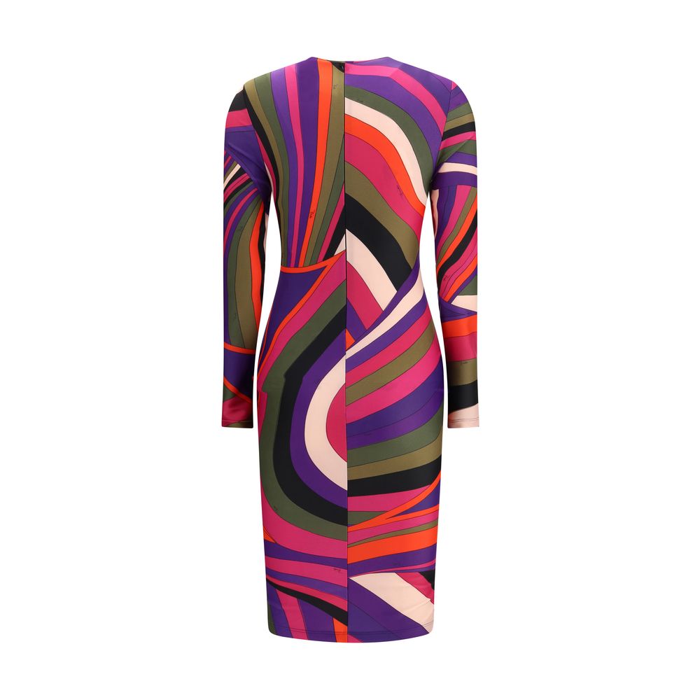 Emilio Pucci Multicolor Polyamide Casual Dress