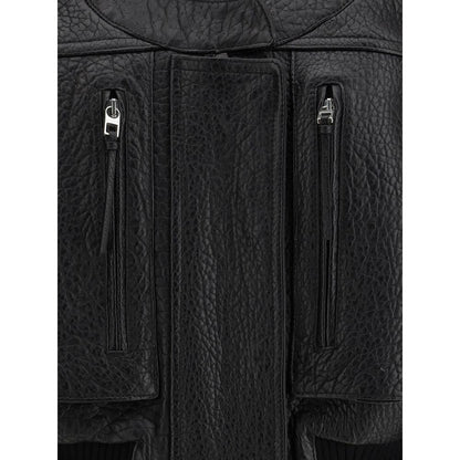 Jacquemus Black Lamb Leather Clothing