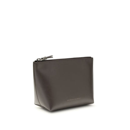 Brunello Cucinelli Brown Calf Leather Bos Taurus Accessories