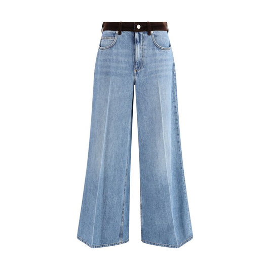 Marni Light Blue Cotton High-Waisted Jean