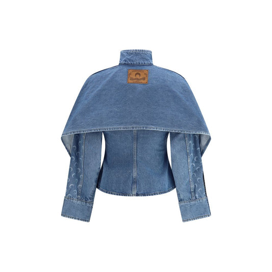 Marine Serre Blue Cotton Denim Jacket