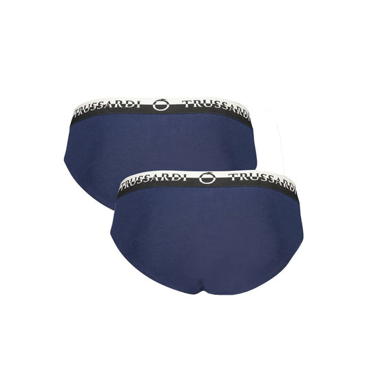 Trussardi Blue Cotton Underwear