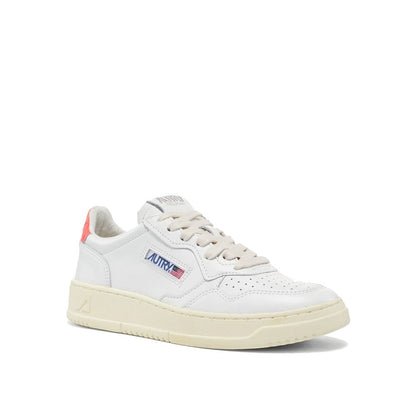 Autry White Leather Low Top Sneakers