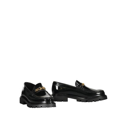 Celine Black Calfskin Slip-On Loafers