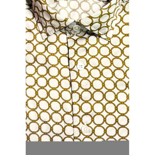 Bagutta White Viscose Men Shirt