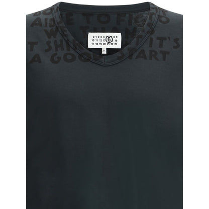 MM6 Black Cotton T-Shirt