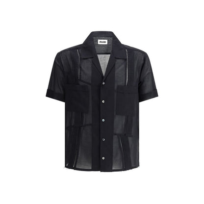 Magliano Black Cotton Shortsleeve Shirt