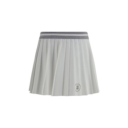Brunello Cucinelli White Polyester Mini Skirt