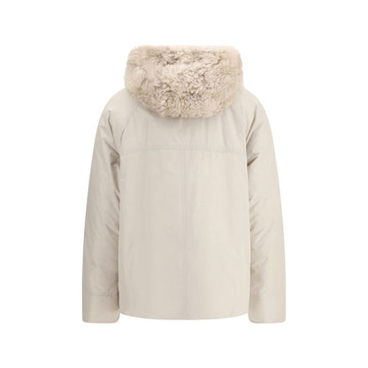 Brunello Cucinelli Gray Polyester Parka