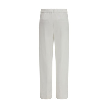 Brunello Cucinelli White Cotton Dress Pants