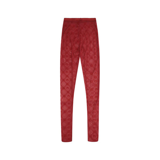 Marine Serre Red Polyamide Socks