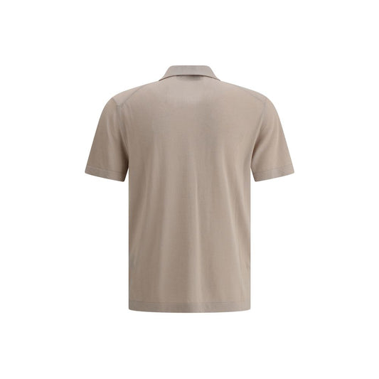 Cruna Beige Cotton Polo Shirt
