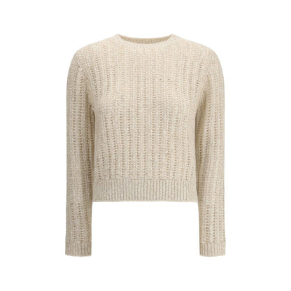 Brunello Cucinelli White Wool Sweatshirt