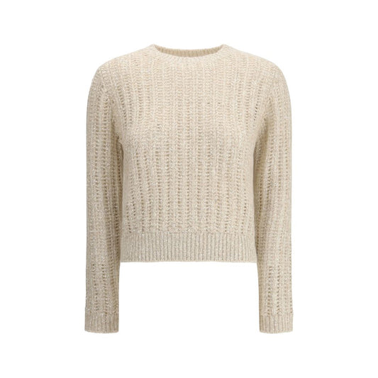 Brunello Cucinelli White Wool Sweatshirt