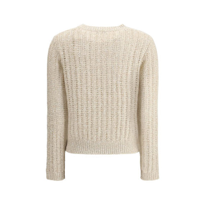 Brunello Cucinelli White Wool Sweatshirt