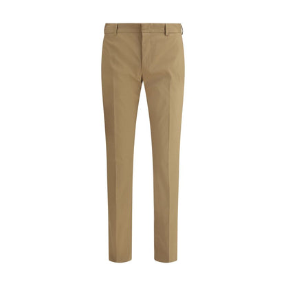 PT Torino Brown Cotton Casual Pants