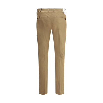 PT Torino Brown Cotton Casual Pants