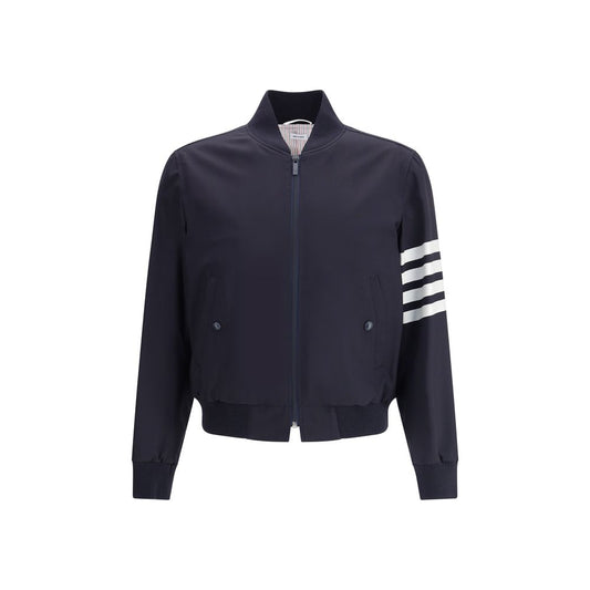 Thom Browne Blue Wool Bomber