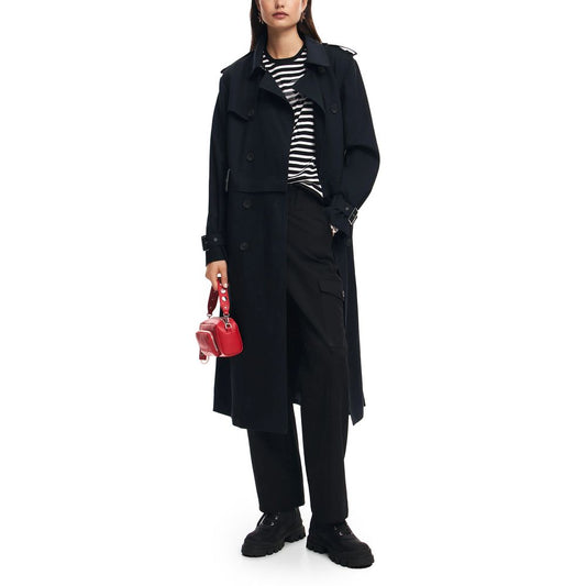 Desigual Blue Cotton Parka