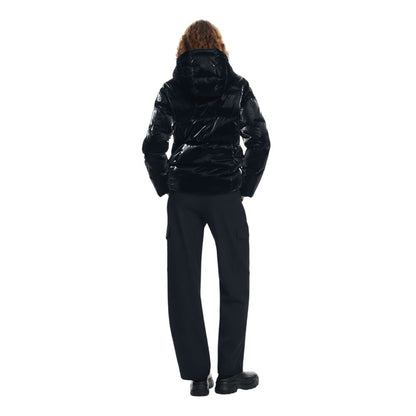 Desigual Black Polyester Coat