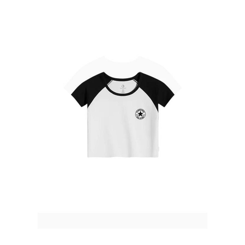 Converse Black And White Cotton T-Shirt